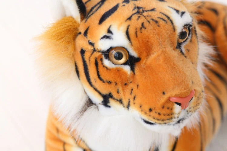 Tiger Stuffed Animal | Large White and Brown Tiger Plush