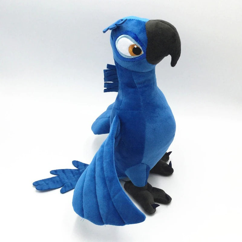 Blue parrot stuffed animal