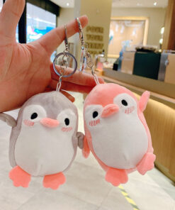 Cute Penguin Plush Keychain