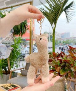 stuffed Alpaca keychain