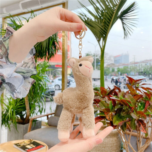 stuffed Alpaca keychain