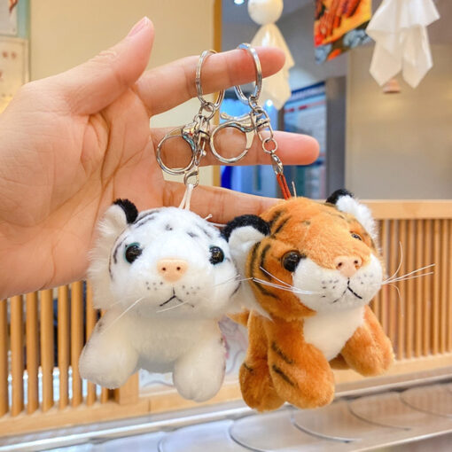 Small Tiger Plush Keyrings