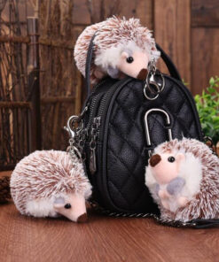 Hedgehog Plush Keychain