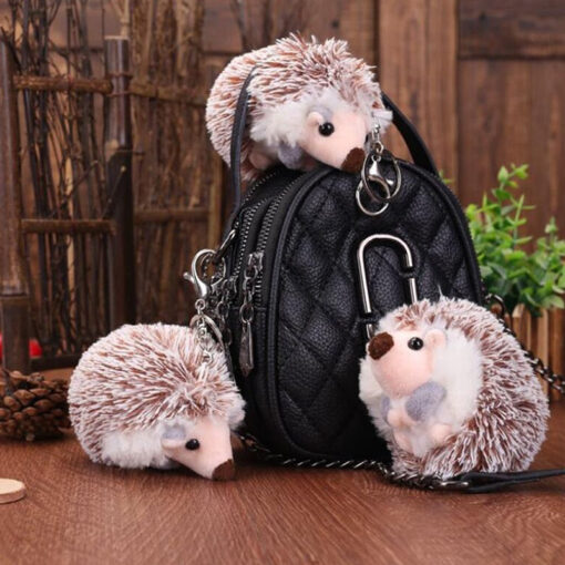 Hedgehog Plush Keychain