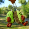 Cute Plush Avocado Key chain