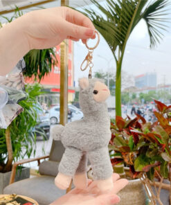 cute alpaca Plush keychain