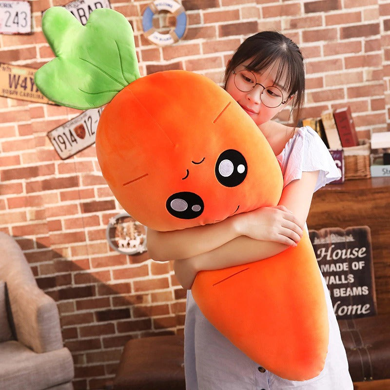 cuddly carrot pillow