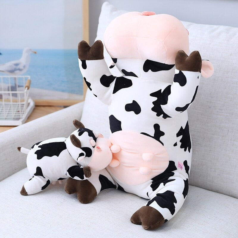  Avocado Cow Plush Pillow, Cute Cow Plushie Stuffed
