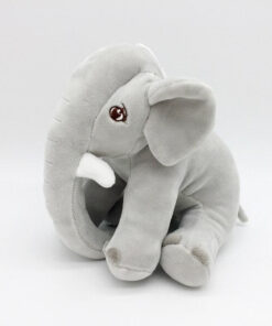 gray stuffed elephant