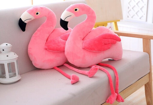 large flamingo stuffed animal