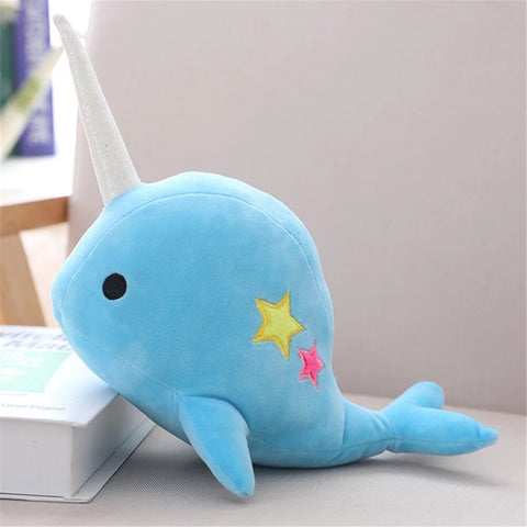narwhal teddy soft toy