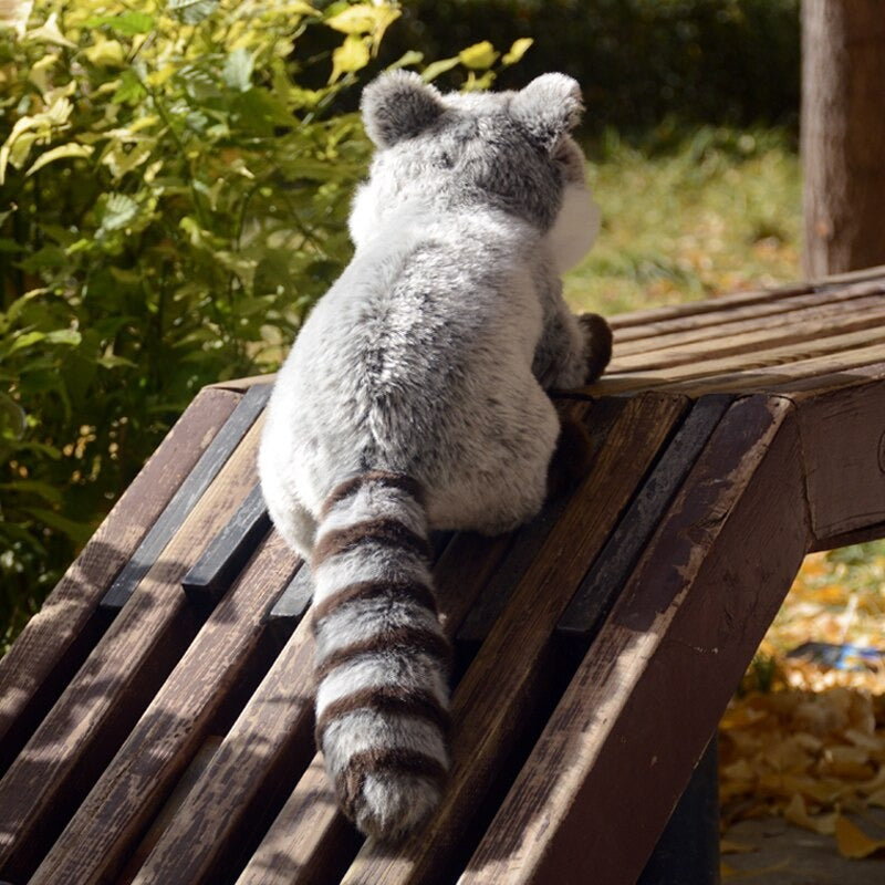 realistic raccoon plushie