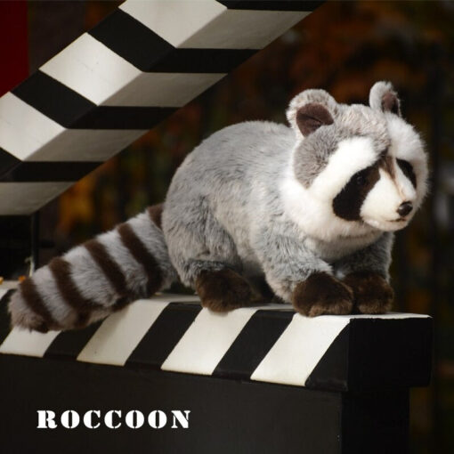 realistic raccoon stuffed animal