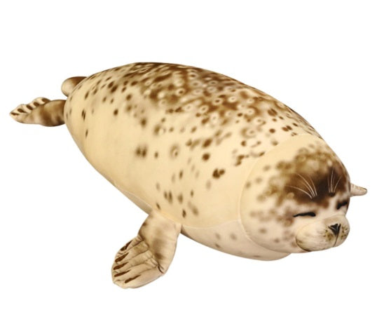 Seal Stuffed Animal | Larg Fluffy Sea Lion Plush Pillow