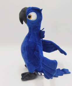 stuffed blue parrot