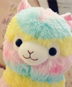 stuffed rainbow alpaca