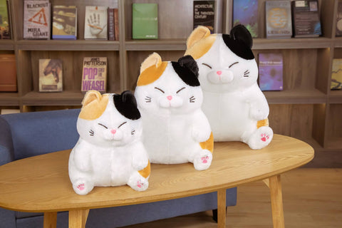 white cat stuffed animal