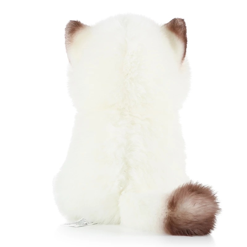 Small Realistic Stuffed Siamese Cat | Cute Plushie