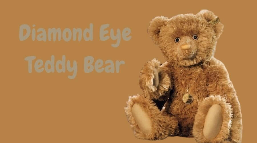 louis vuitton teddy bear with diamond eyes