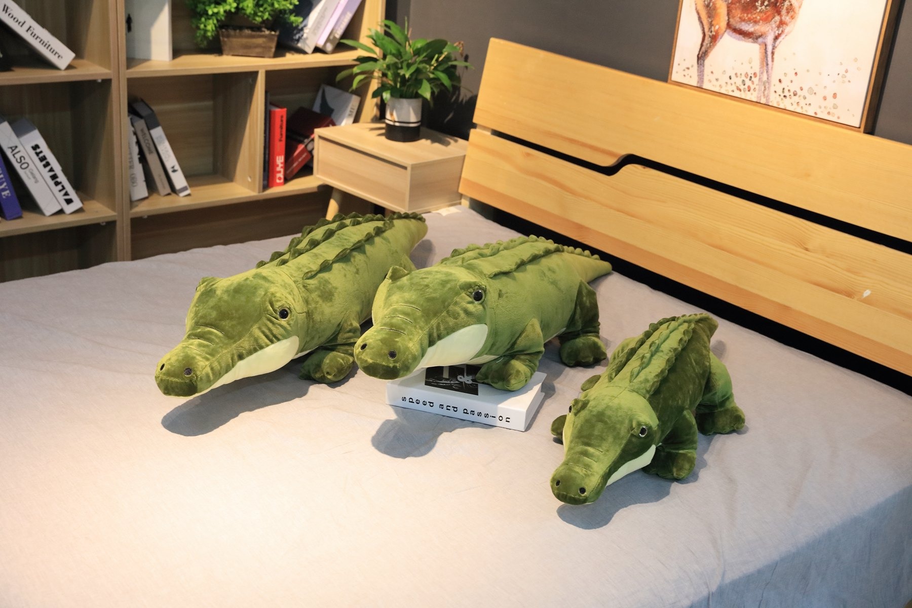 thumbnail image 2 of Real Life Alligator Plush Pillow Simulation 2 of 11