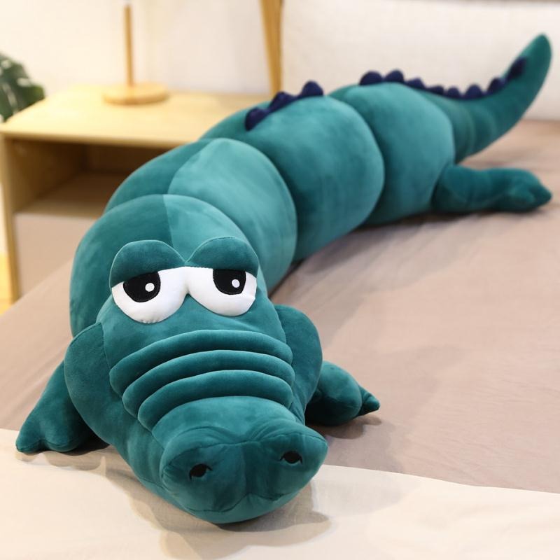 oversized crocodile plush pillow