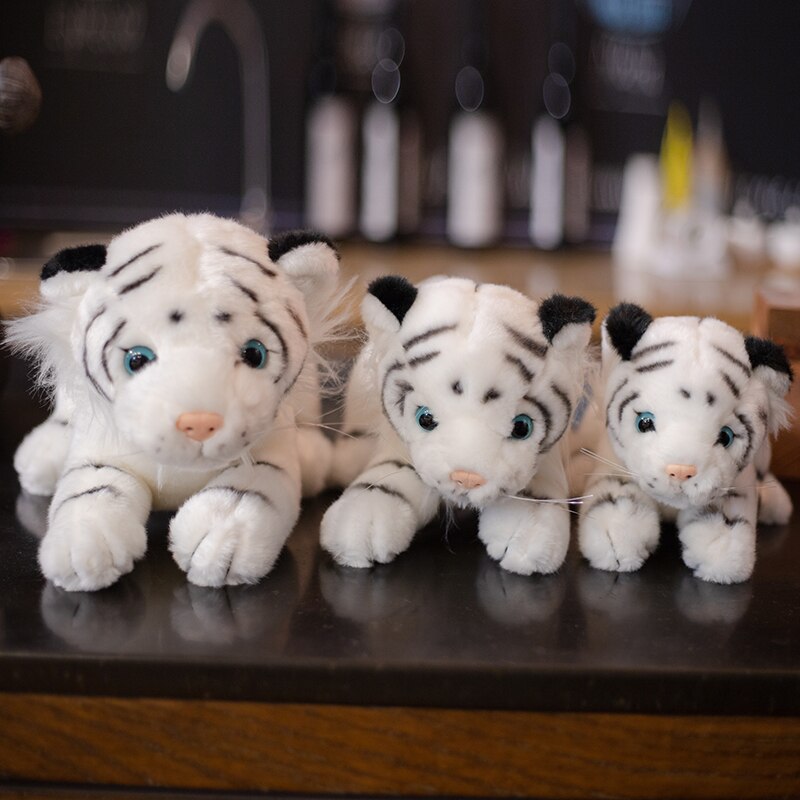 white Stuffed Tigers