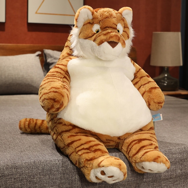 thumbnail image 2 of Curvaso White Tiger Giant Plush - 140cm Large Cuddly Stuffed Animal Soft Toy Gift 2 of 3
