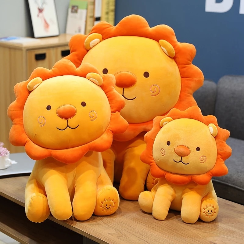 Kawaii Smile Lion Plush Toy