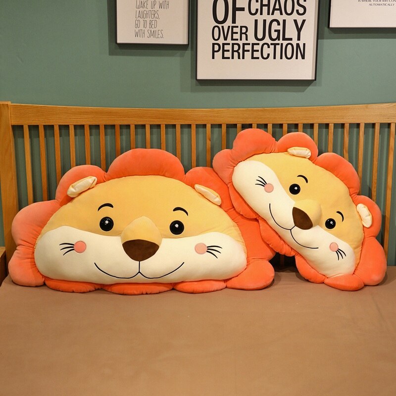 Big Happy Lion Plush Pillow