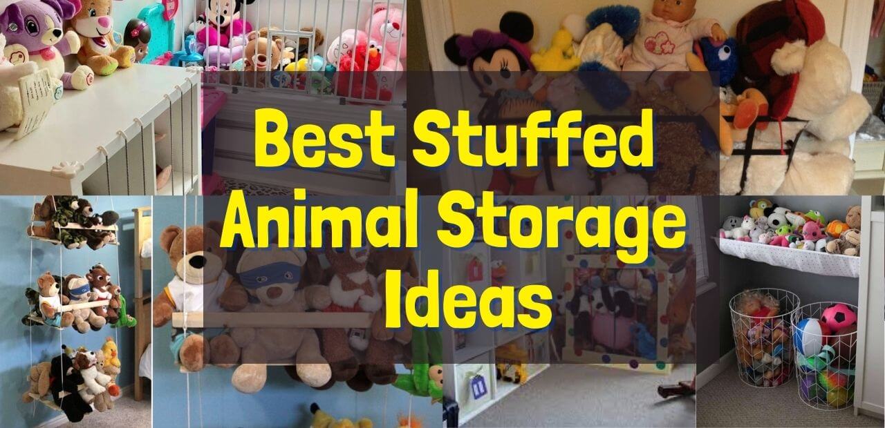 WANLIAN Stuffed Animal Storage,Plush Toy Organizer and Storage, Great Storage Ideas for Dolls,Teddies and Figures (14x14x55)