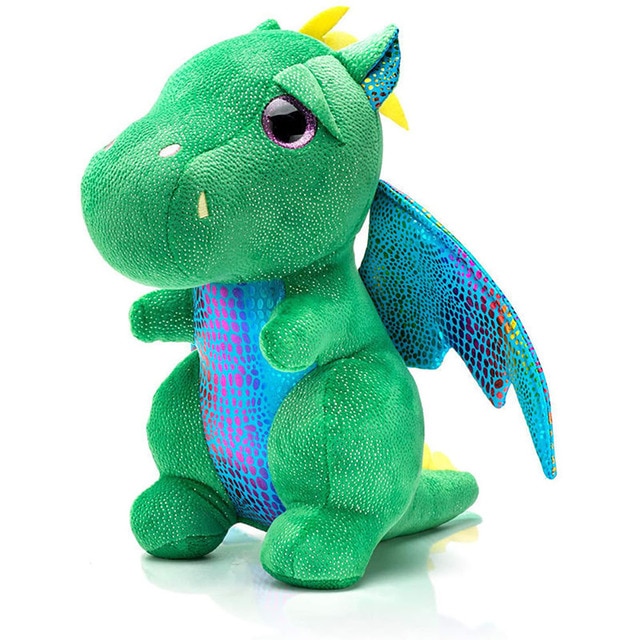 green Dragon Plush with Wings