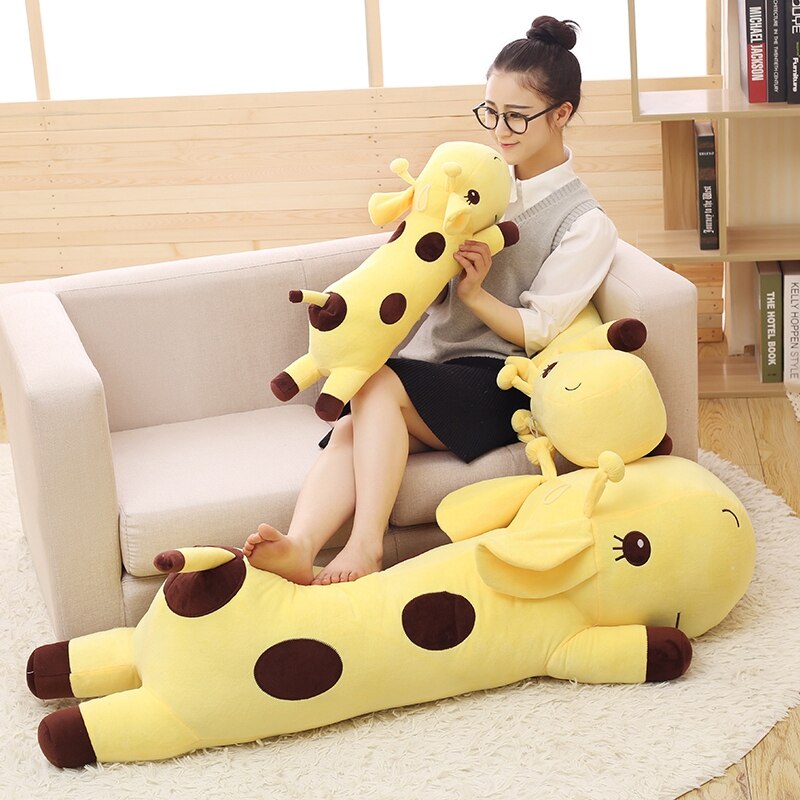 Cute Giraffe Plush long Pillow