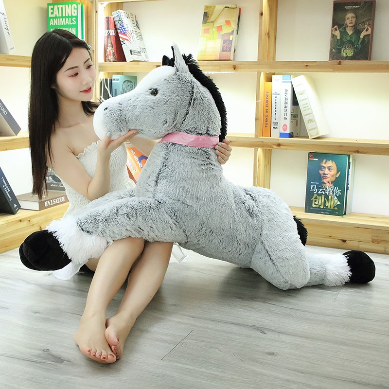 Gray Giant stuffed Horse