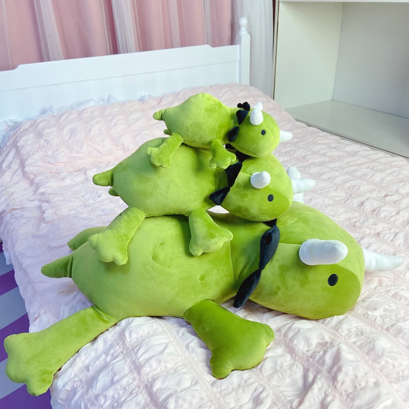 Green Dinosaur plush pillow