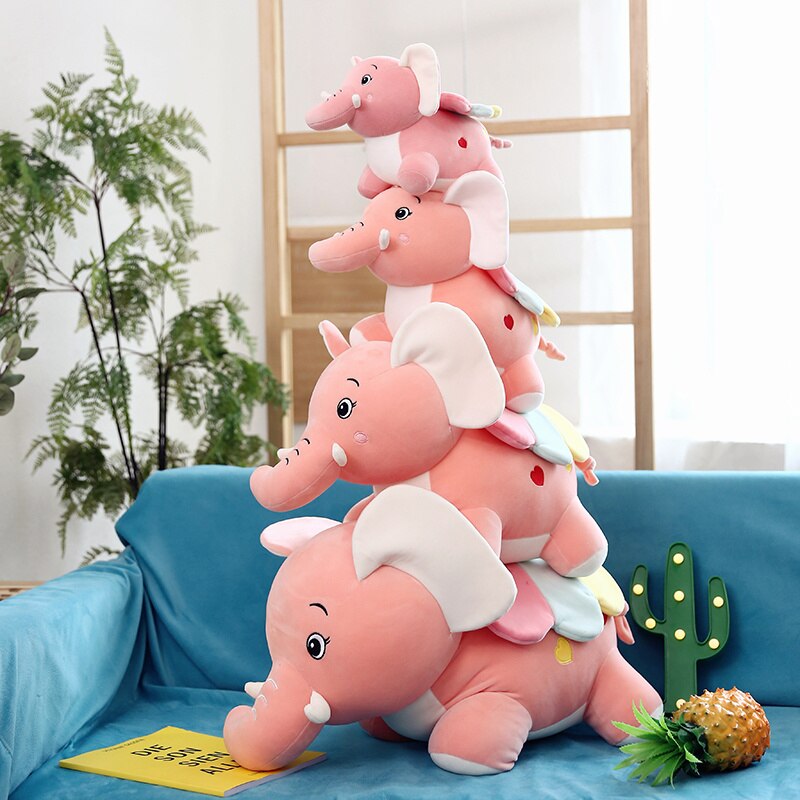 Pink Stuffed Elephant
