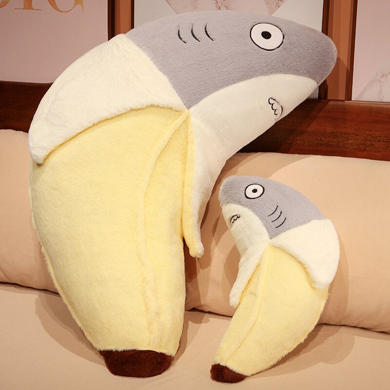 Soft Cartoon Animal Banana Plush Pillow