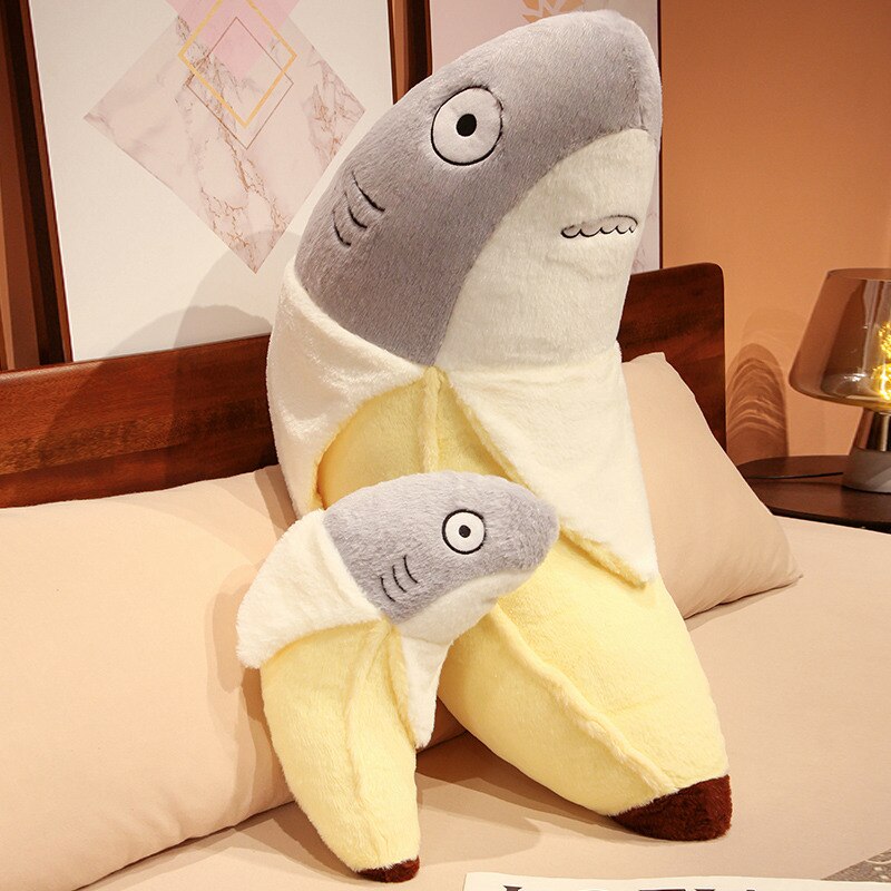 Soft Cartoon Animal Banana Plush Pillow