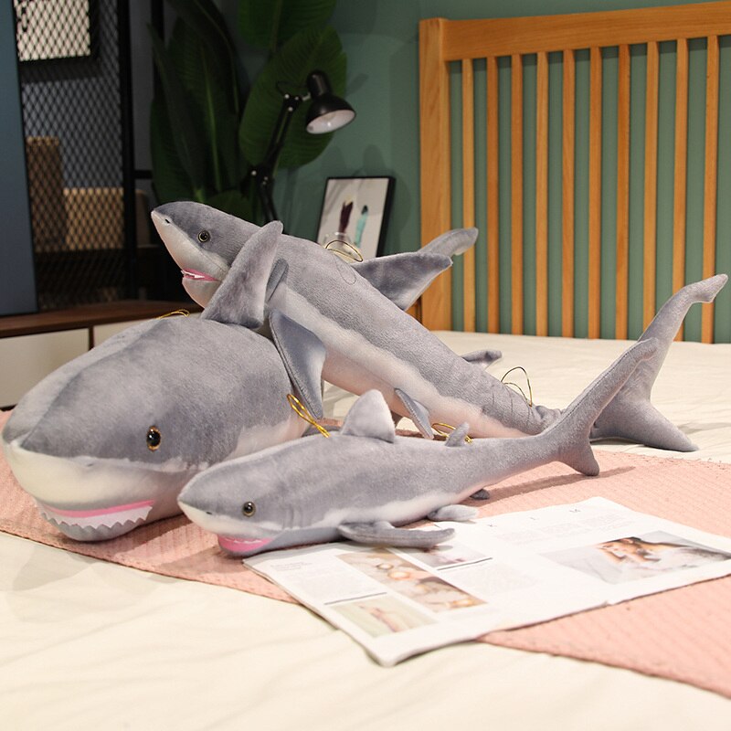 Large Realistic Shark Plush