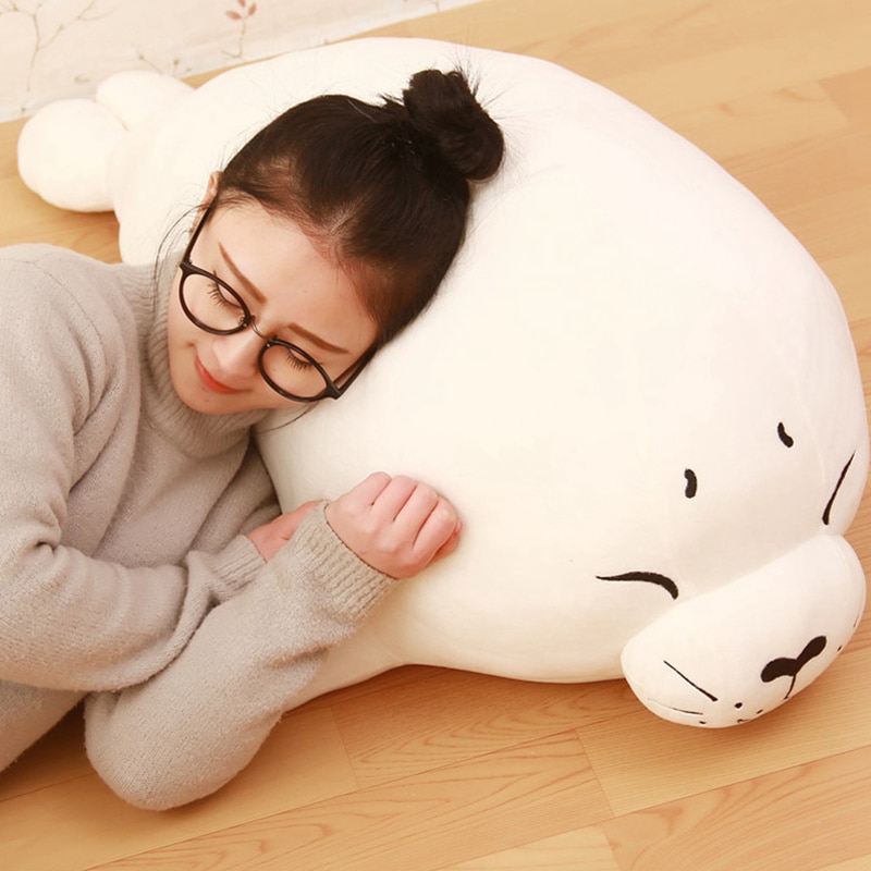 Large Sleeping Seal Pillow
