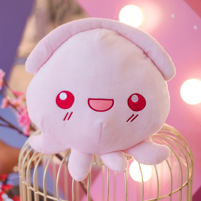 Kawaii Pink Squid Plush Toy
