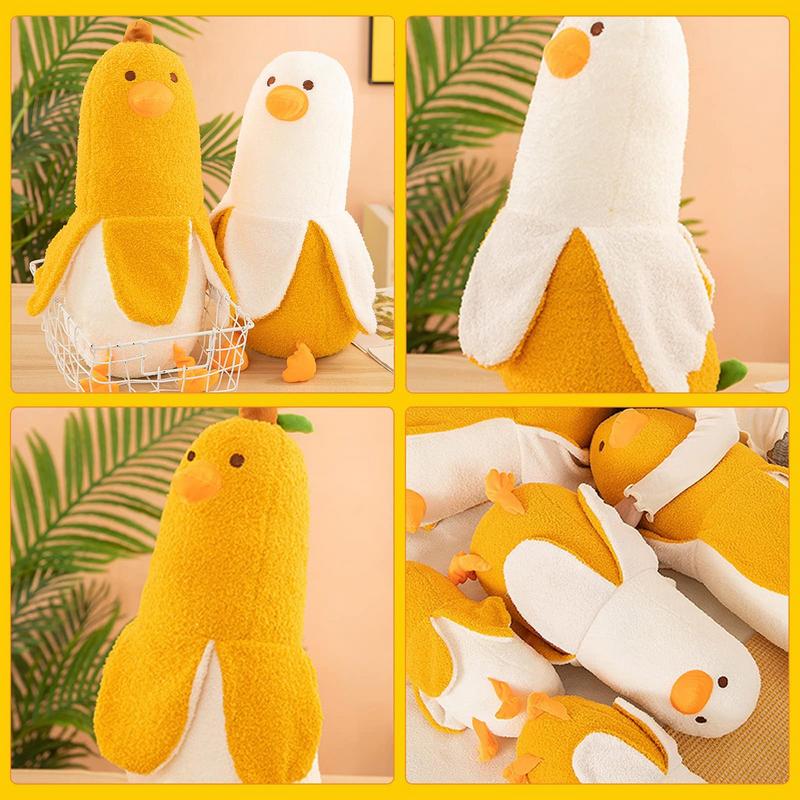 Banana Duck Soft Stuffed Plush Pillow Toy