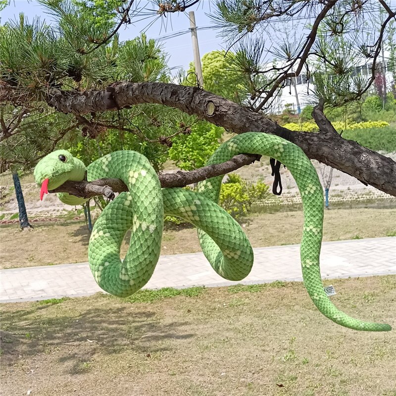 Green Realistic Snake Stuffed Animal