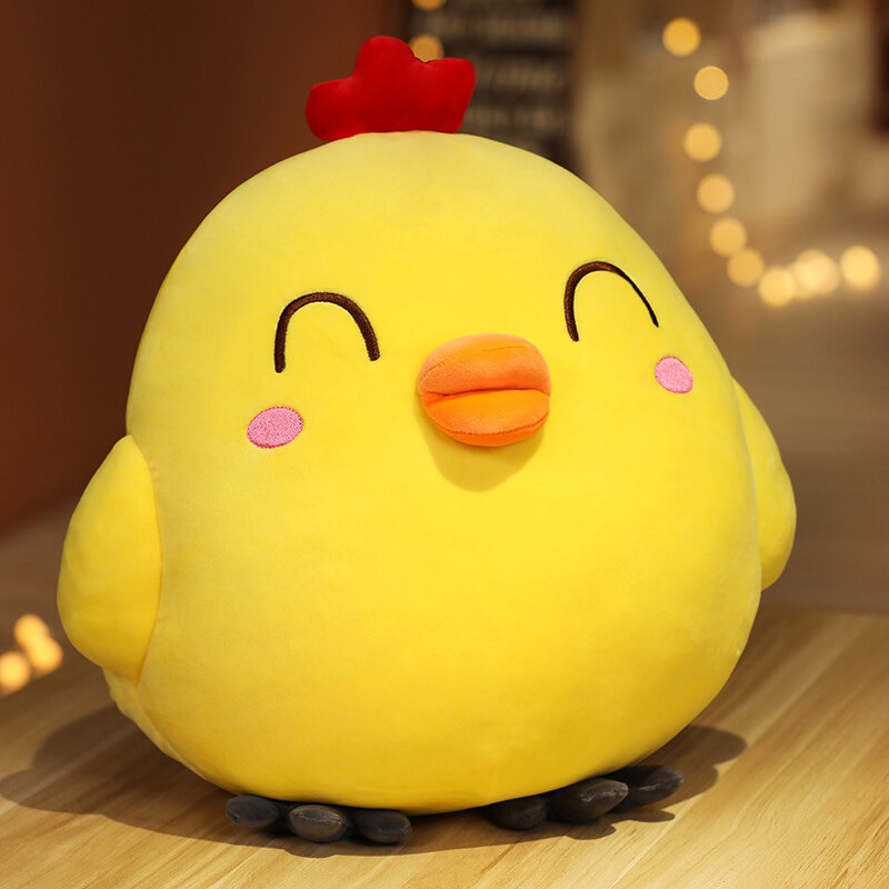 Kawaii Cartoon Little Yellow Chicken Doll