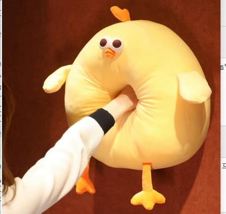 Yellow Stuffed Chicken Soft Pillow