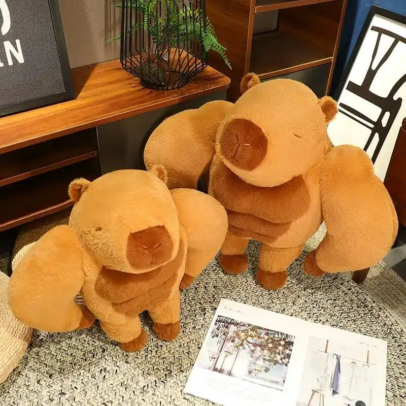 Funny Muscle Capybara Plush