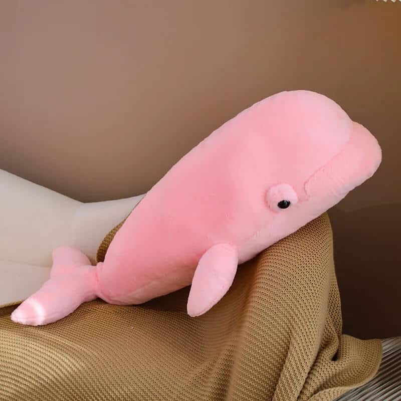 Big Beluga Stuffed Animal pink