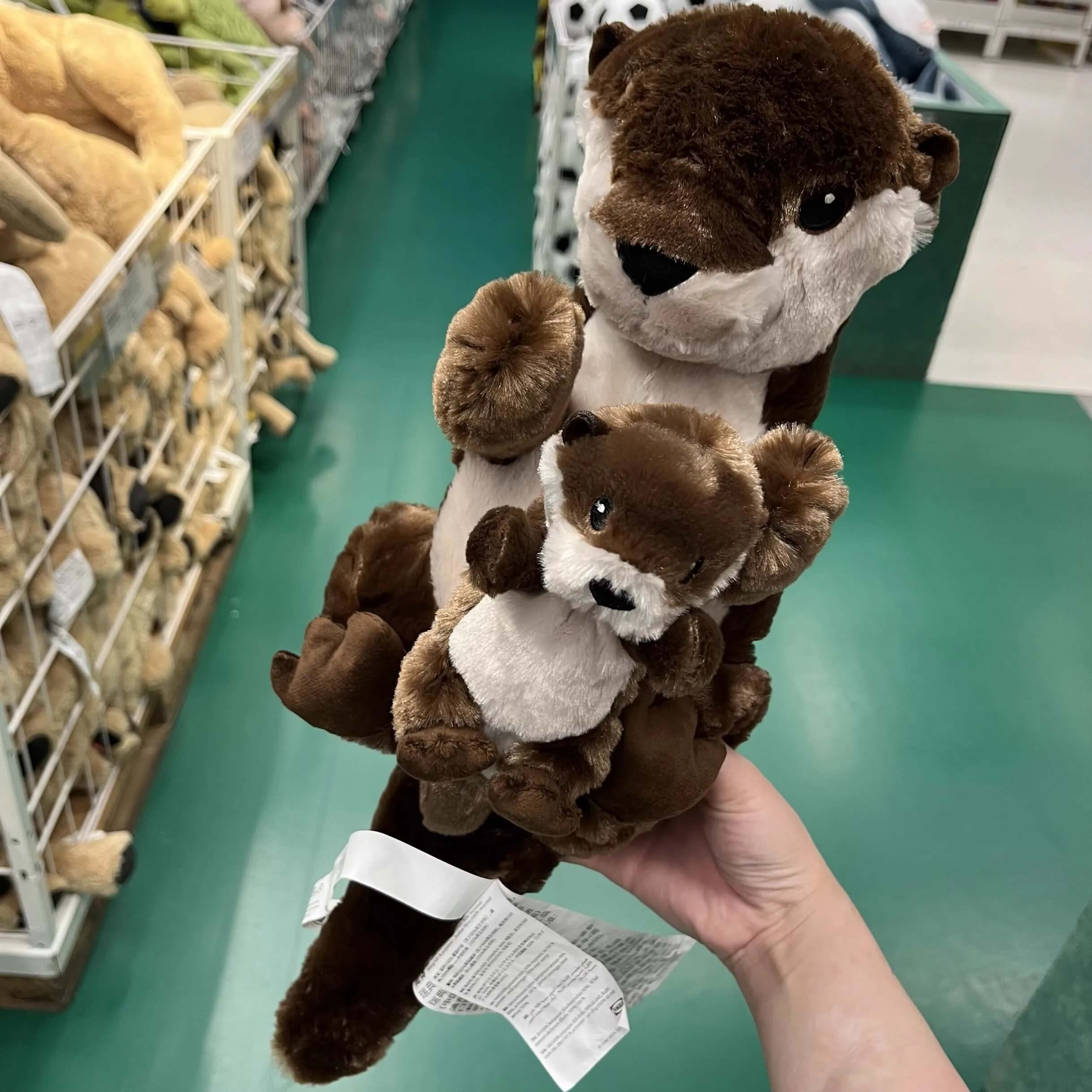 Otter with baby Soft Toy