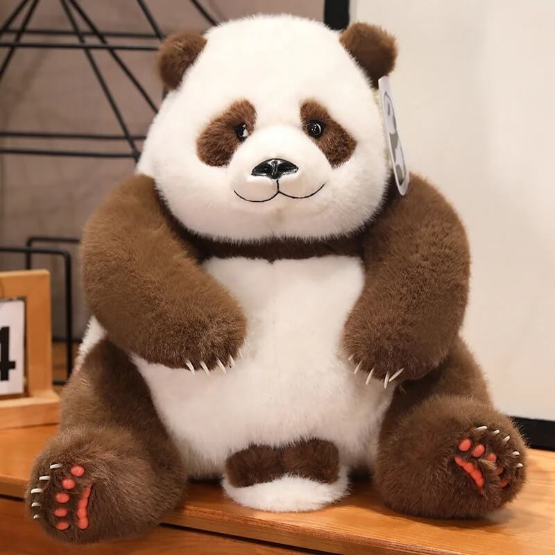 brown panda stuffed animal