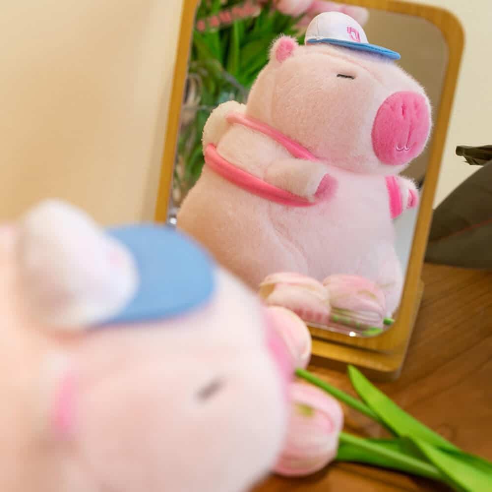 pink capybara stuffed animal