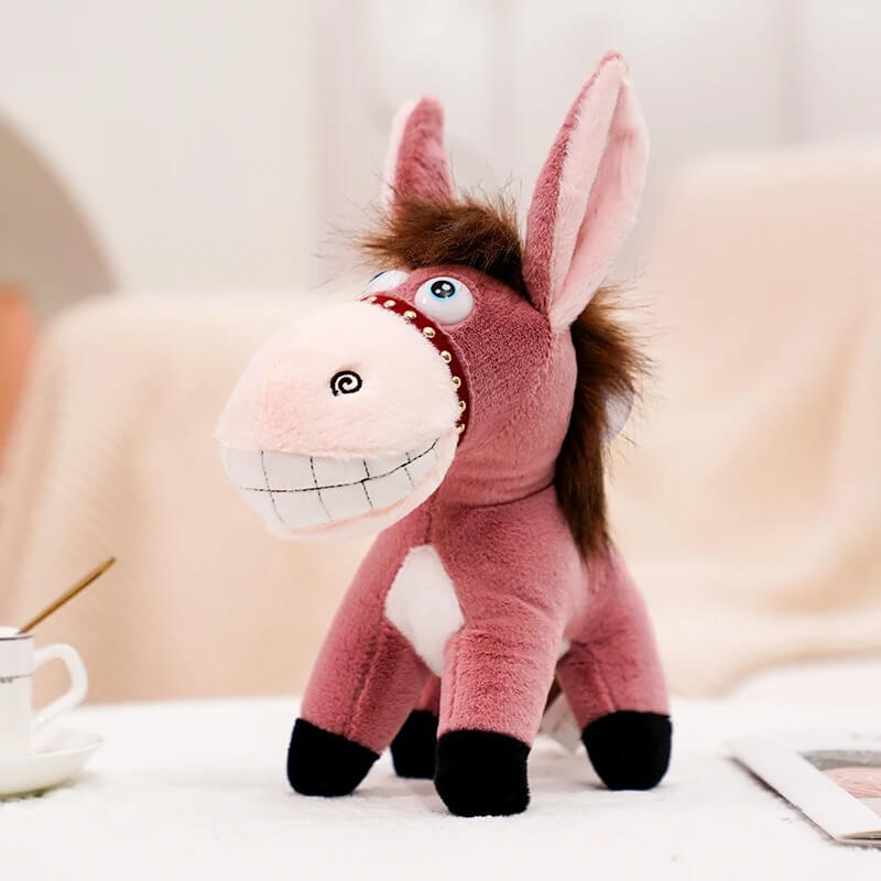 pink donkey plush